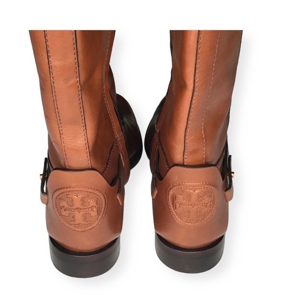 Tory Burch Colton Leather Riding Knee High Boots in Almond Size 7. - Picture 9 of 13